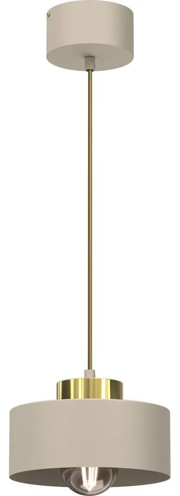 Csillár zsinóron MARTI 1xE27/15W/230V bézs/arany