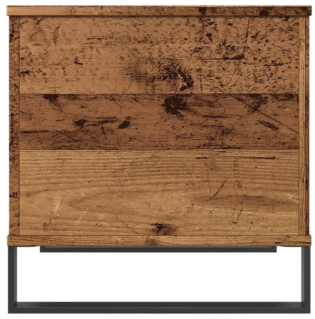 antik fa színű szerelt fa dohányzóasztal 60 x 44,5 x 45 cm