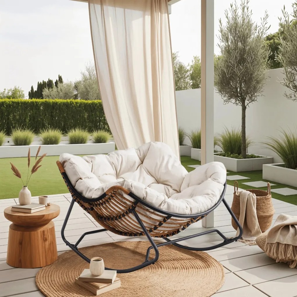 FOTEL Bujany ELTON Beżowy