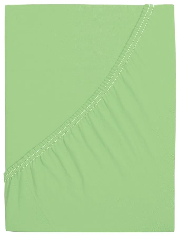 Jersey lepedő ALVORA 90x200 cm világoszöld