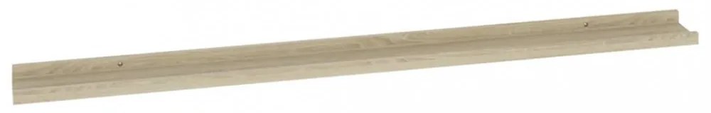 2 db sonoma tölgy színű fali polc 115 x 9 x 3 cm