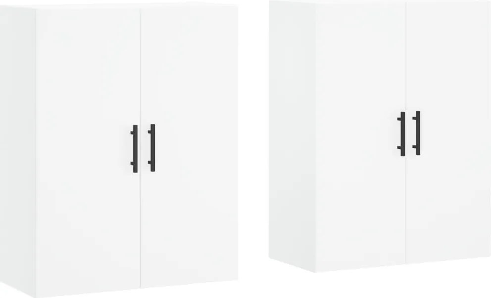 vidaXL 2 db fehér fali szekrény 69,5 x 34 x 90 cm