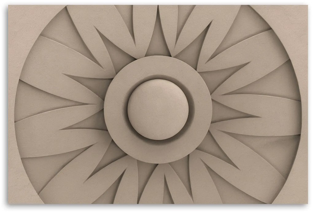 Gario Vászonkép Absztrakt 3d rozetta Méret: 100 x 70 cm