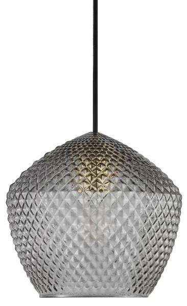 Nordlux - Csillár zsinóron ORBIFORM 1xE27/40W/230V fekete/szürke