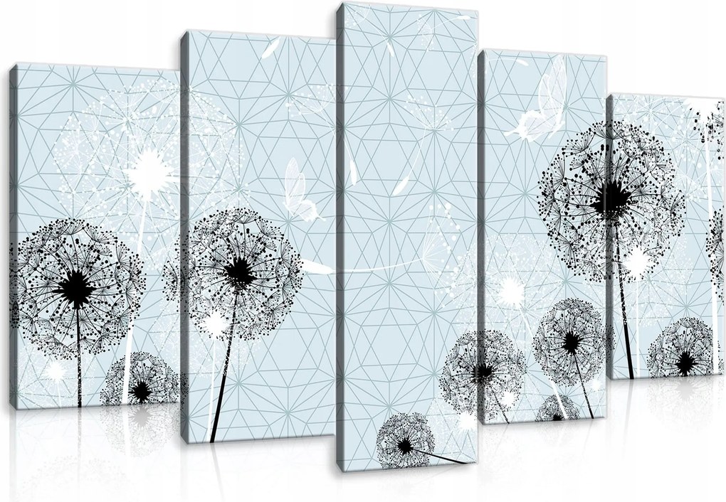 Vászonkép 100x60 Pitypang könnyed repülés álom tavasz nyár természet absztrakt