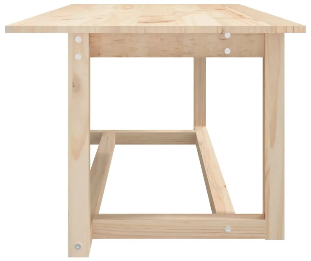 Tömör fenyőfa dohányzóasztal 110 x 55 x 45 cm