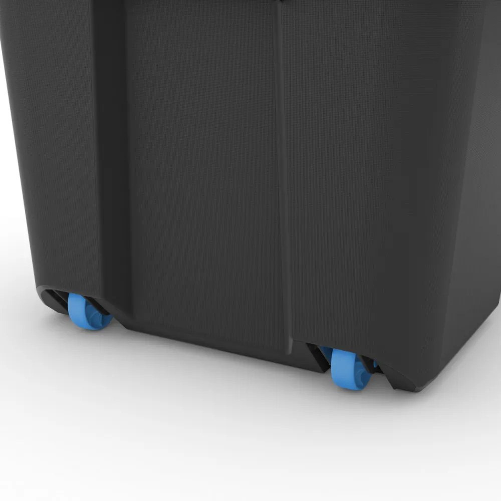 Curver Scuba Box L kerekes láda fekete/kék 80L 39,5x78x35cm