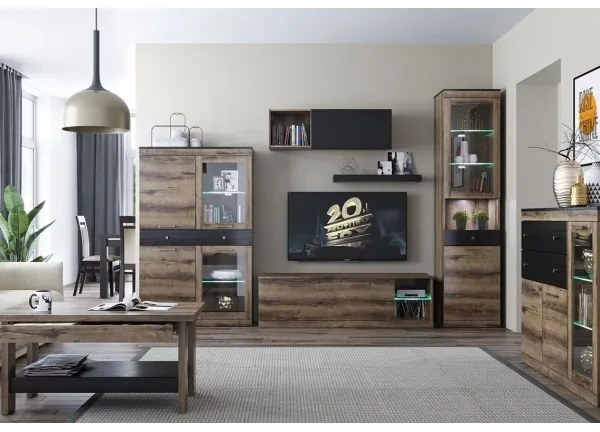 Fali polc LANDU 6x80 cm kolostori tölgy