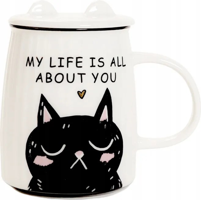 Milu bögre macskával és fedővel 0,45 l Homla