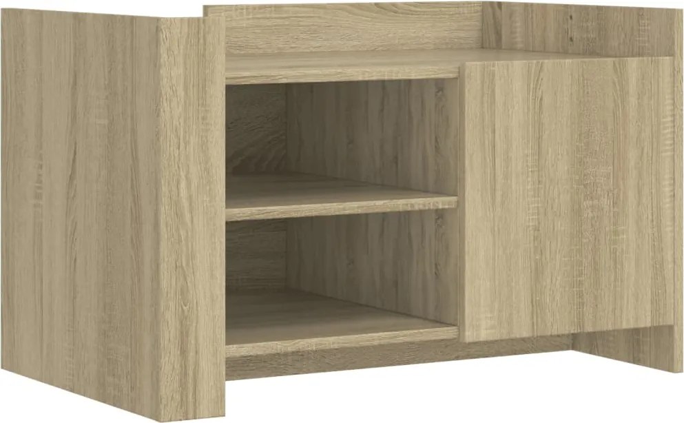 vidaXL sonoma tölgy színű szerelt fa dohányzóasztal 80 x 50 x 50 cm