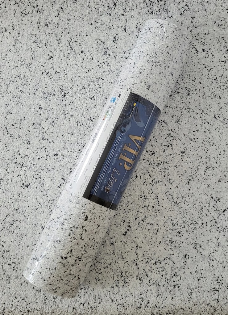 Pöttyös Vakolat tapéta szürke, Csillámos