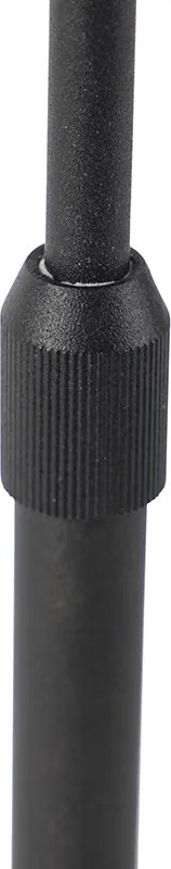 Asztali lámpa fekete ovális bársony lámpabúrával 35 cm - Parte