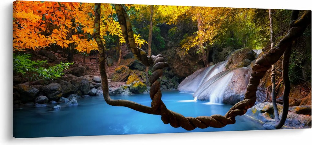 Kép - Vízesések Ázsiában (120x50 cm)