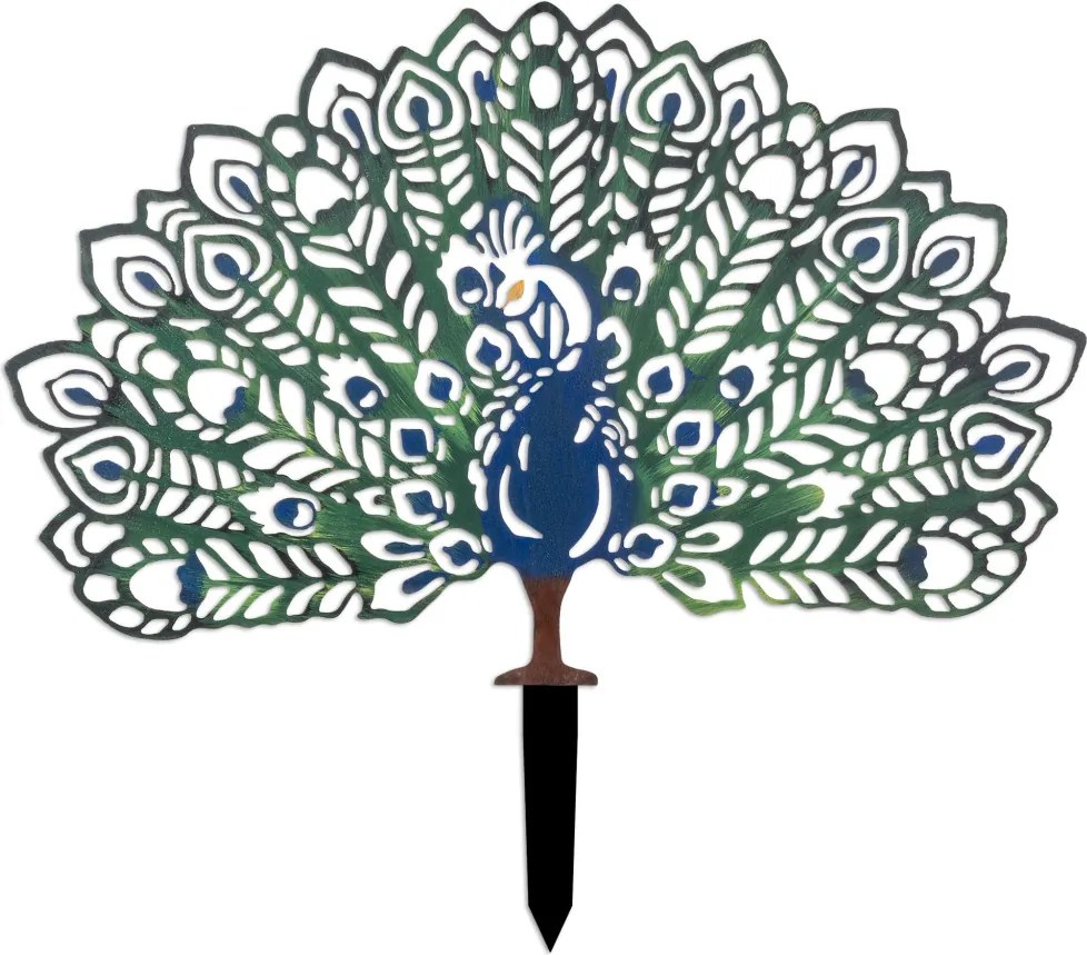 Peacock fém kerti dísztárgy, 60×38 cm – TR565TNL1260