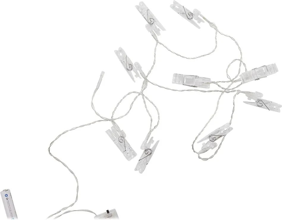 CLIP ART LED égősor USB csatlakozóval, csipesz 10 égővel
