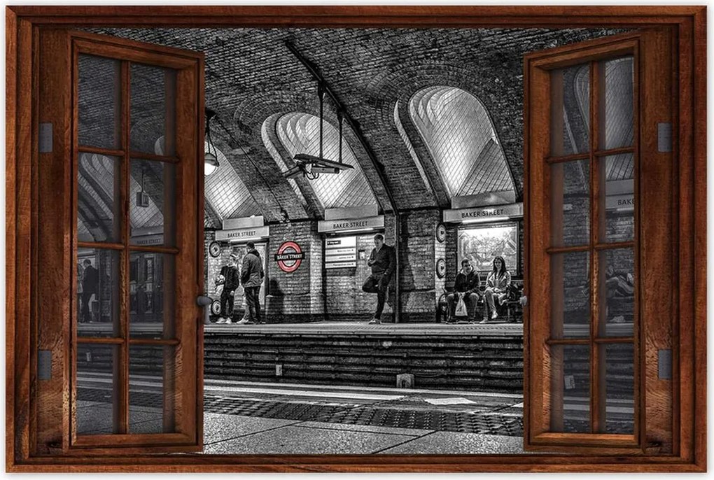 Poszterek 60x40 Baker street London Metro