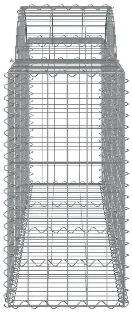 50 db íves horganyzott vas gabion kosár 200x50x80/100 cm