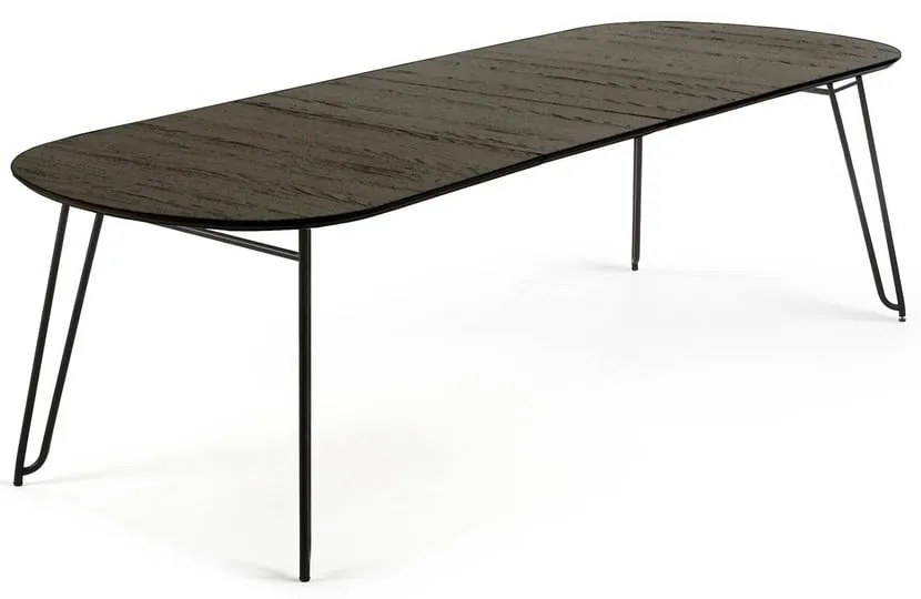 Bővíthető étkezőasztal kőrisfa dekoros asztallappal 90x140 cm Norfort – Kave Home