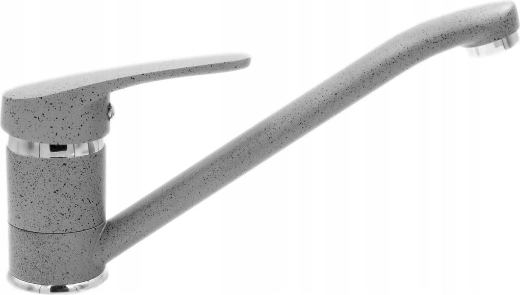 Konyhai Csaptelep Egyenes Mosogató Csaptelep Szürke Rox