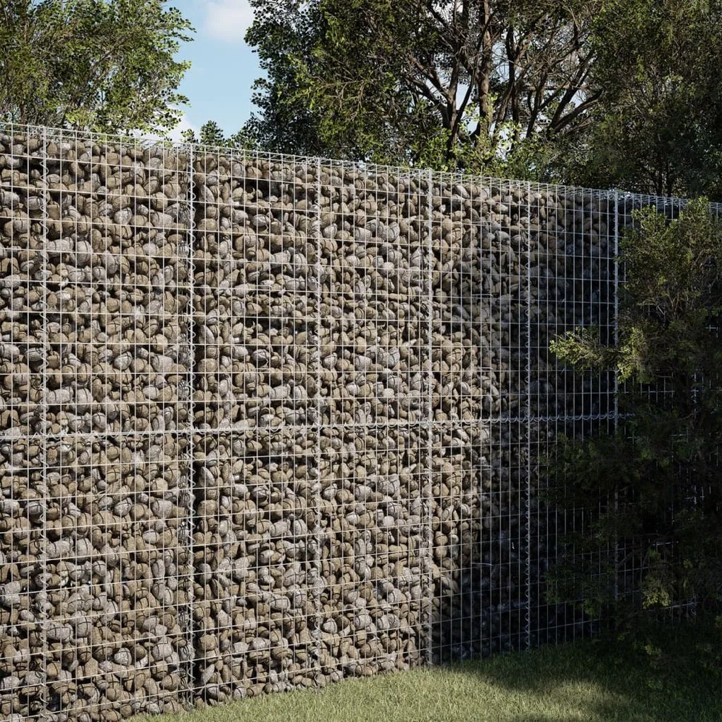 horganyzott vas gabion kosár fedéllel 100 x 50 x 200 cm