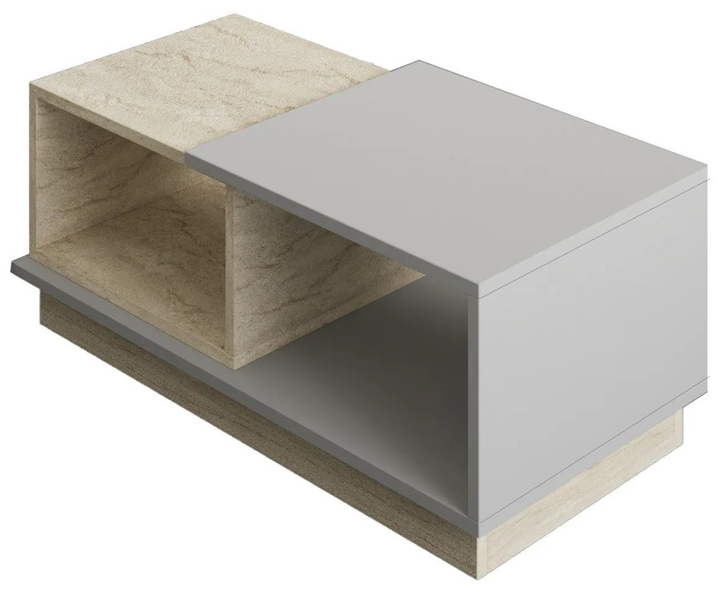 Dohányzóasztal Consept - Travertine, Grey