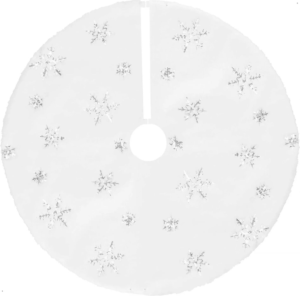 Szőnyeg Karácsonyfa Alá Fehér 90cm Szőrme Karácsonyi Dekorációs Szőnyeg