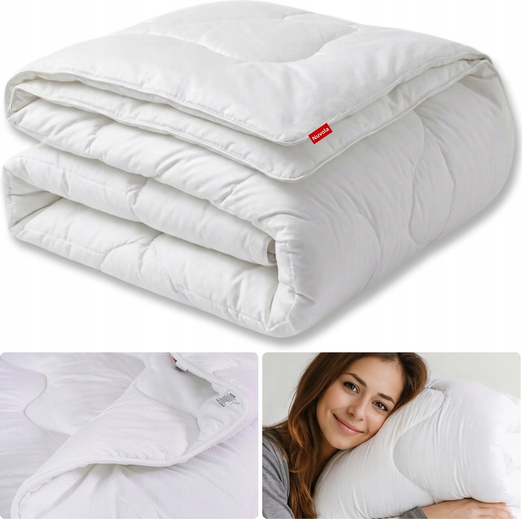 Paplan 200x200 CM Egész Éves Antiallergén Ostya Puha Rugalmas