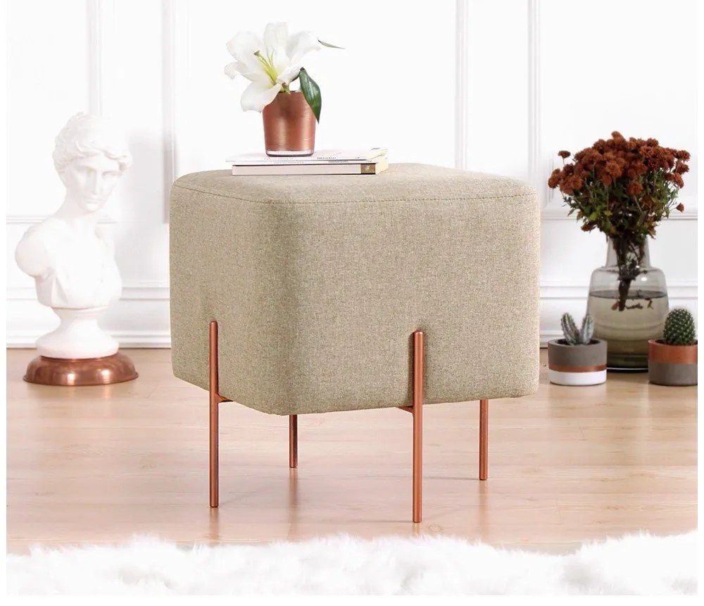 Bézs puff Copper – Artie