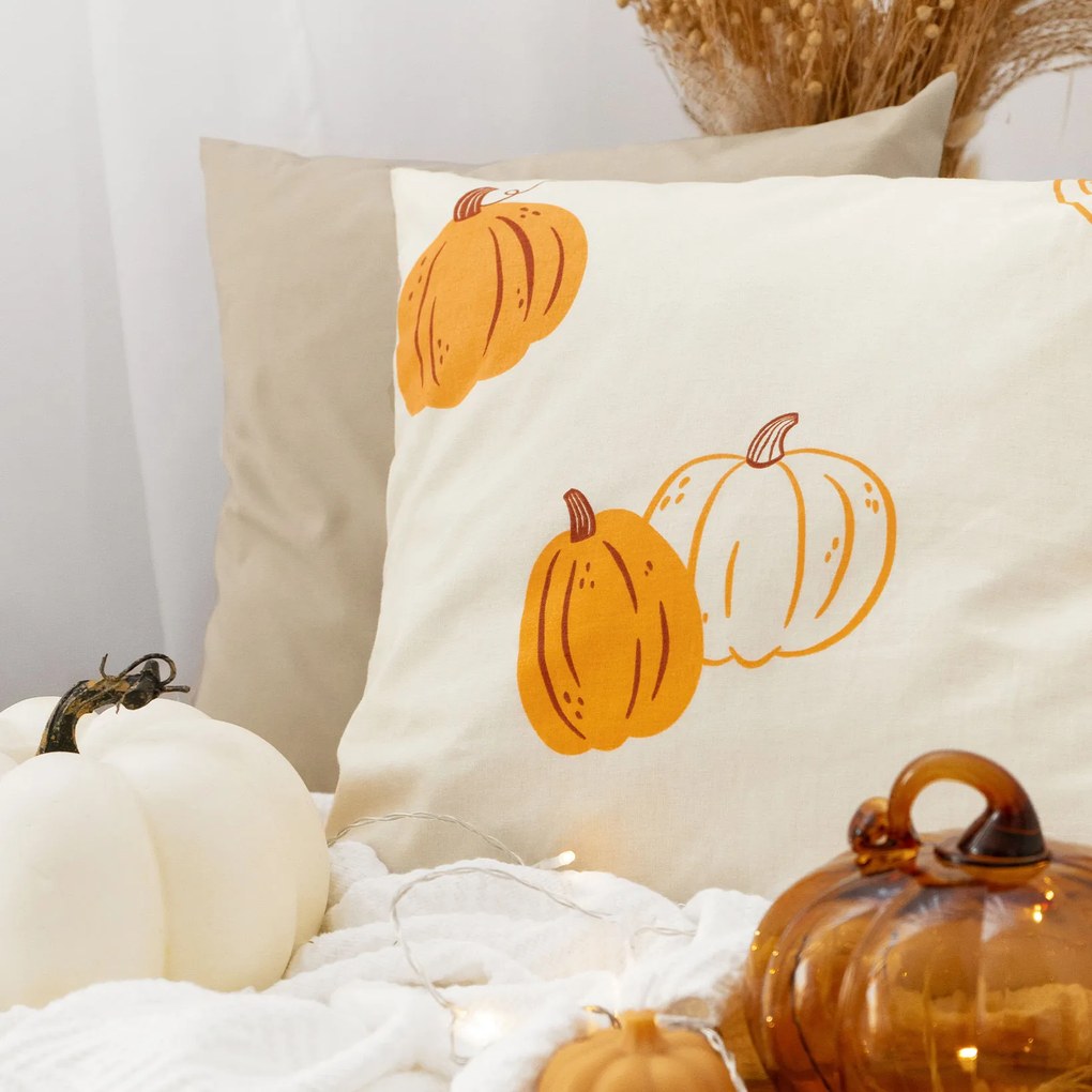Goldea pamut párnahuzat - őszi tökök 40 x 60 cm