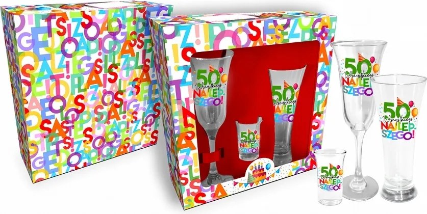 Női Szett 3az1ben Pohár 50 Éves