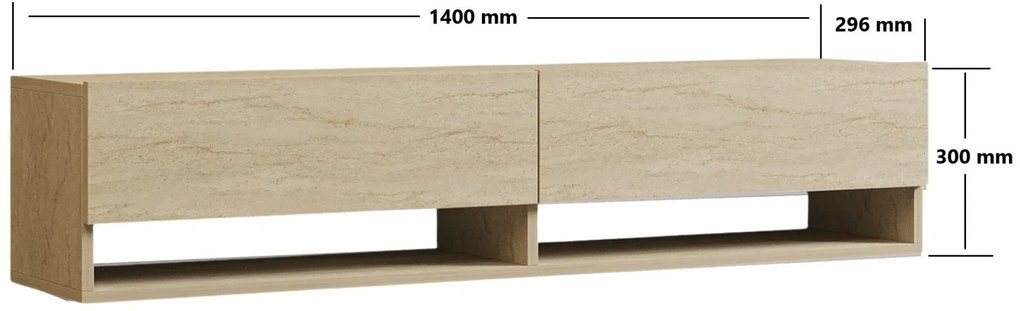 TV szekrény Arges - Travertine