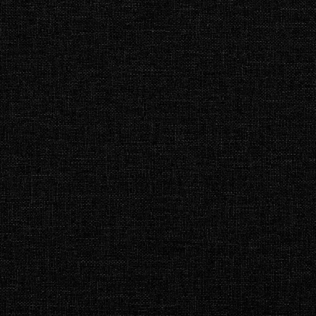 fekete szövet fejtámla párna 80 cm