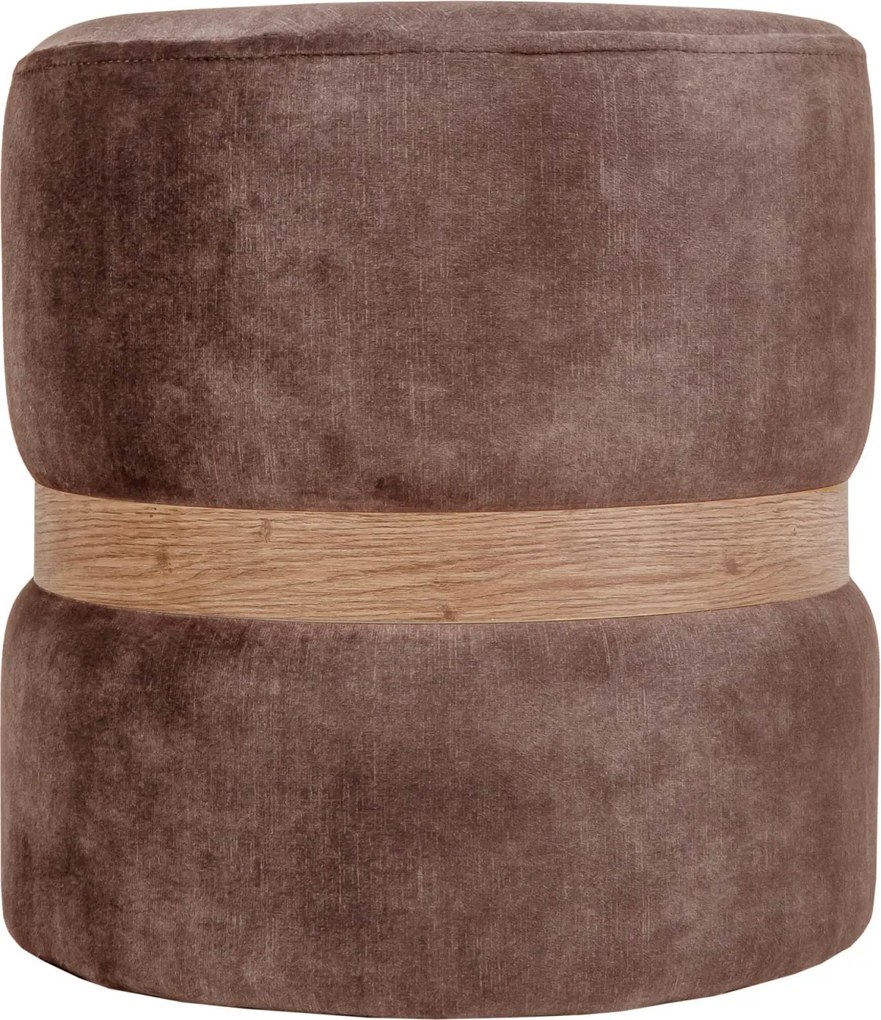 Ring puff - tölgy gyűrű - P05 - barna bársony R