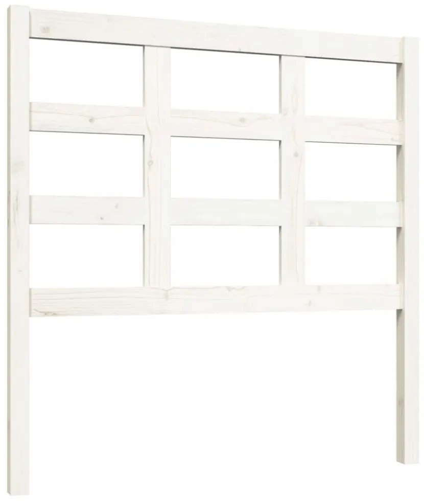 fehér tömör fenyőfa ágyfejtámla 95,5 x 4 x 100 cm