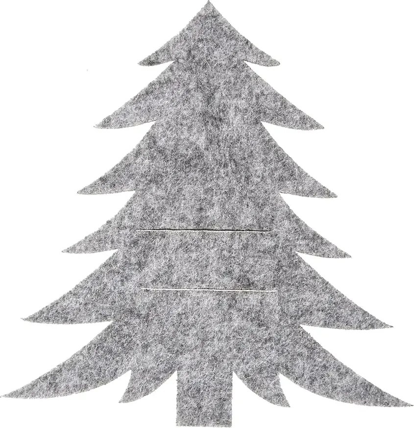 Orion Fenyőfa evőeszköz zseb szürke, 18 x 18 cm, 2 db-os készlet