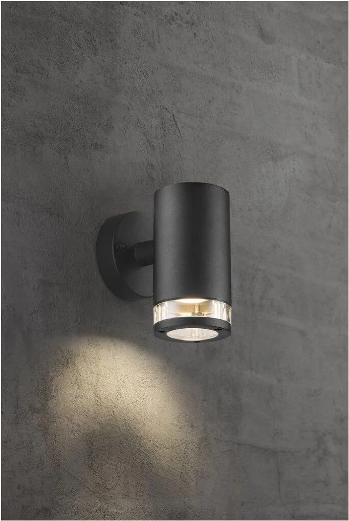 NORDLUX 45521003 BIRK Modern Kültéri Fali Lámpa Fekete GU10 IP44