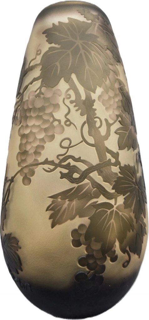 Üveg váza Flakon zöld barna Dekoráció színes váza Ajándék