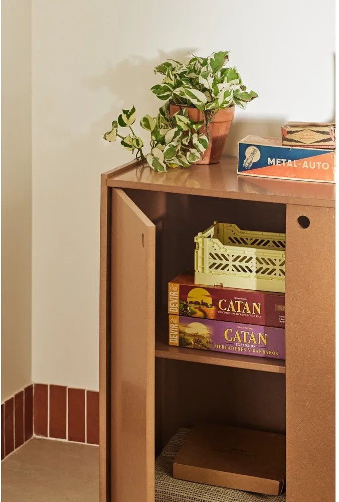 Natúr színű komód 197x80x40 cm Wally – Teulat