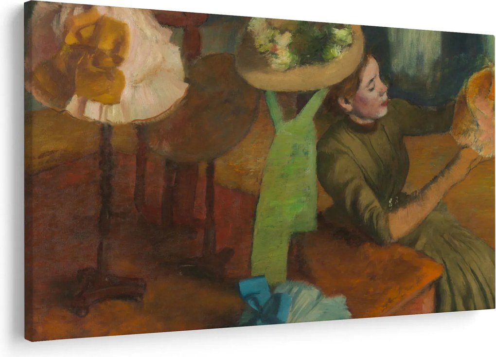 Kép - Edgar Degas, The Millinery Shop, reprodukciók (90x60 cm)