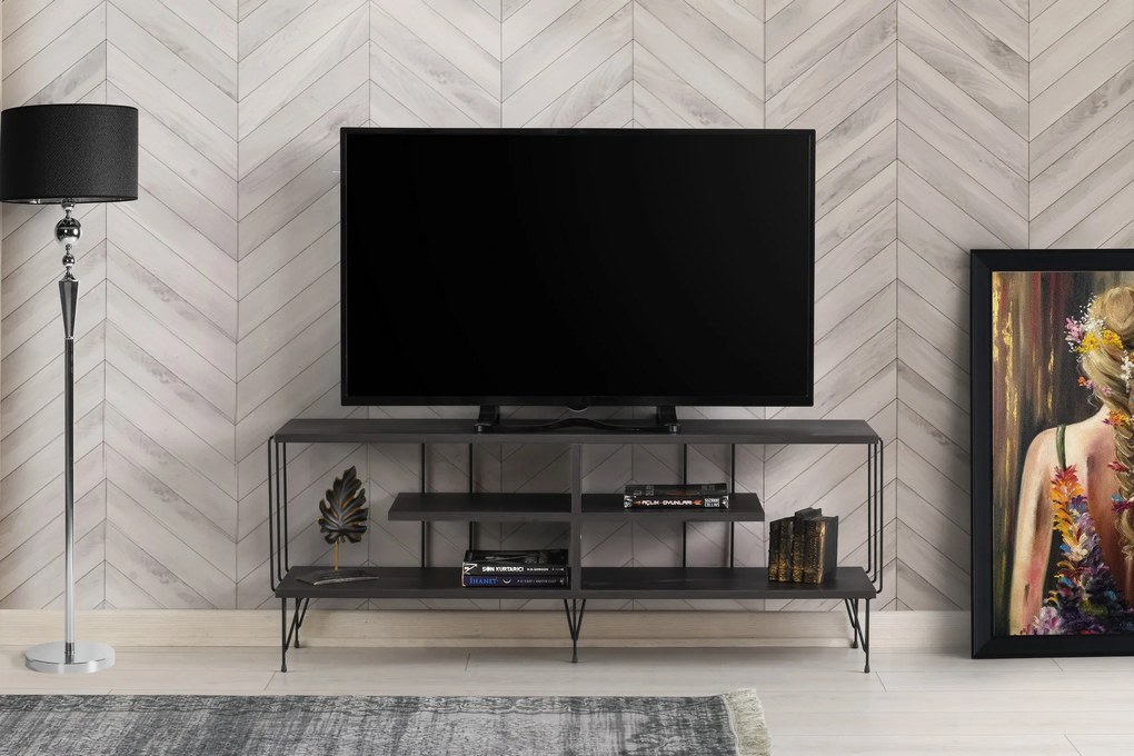 TV asztal/szekrény Elza (sötétbarna). 1072657