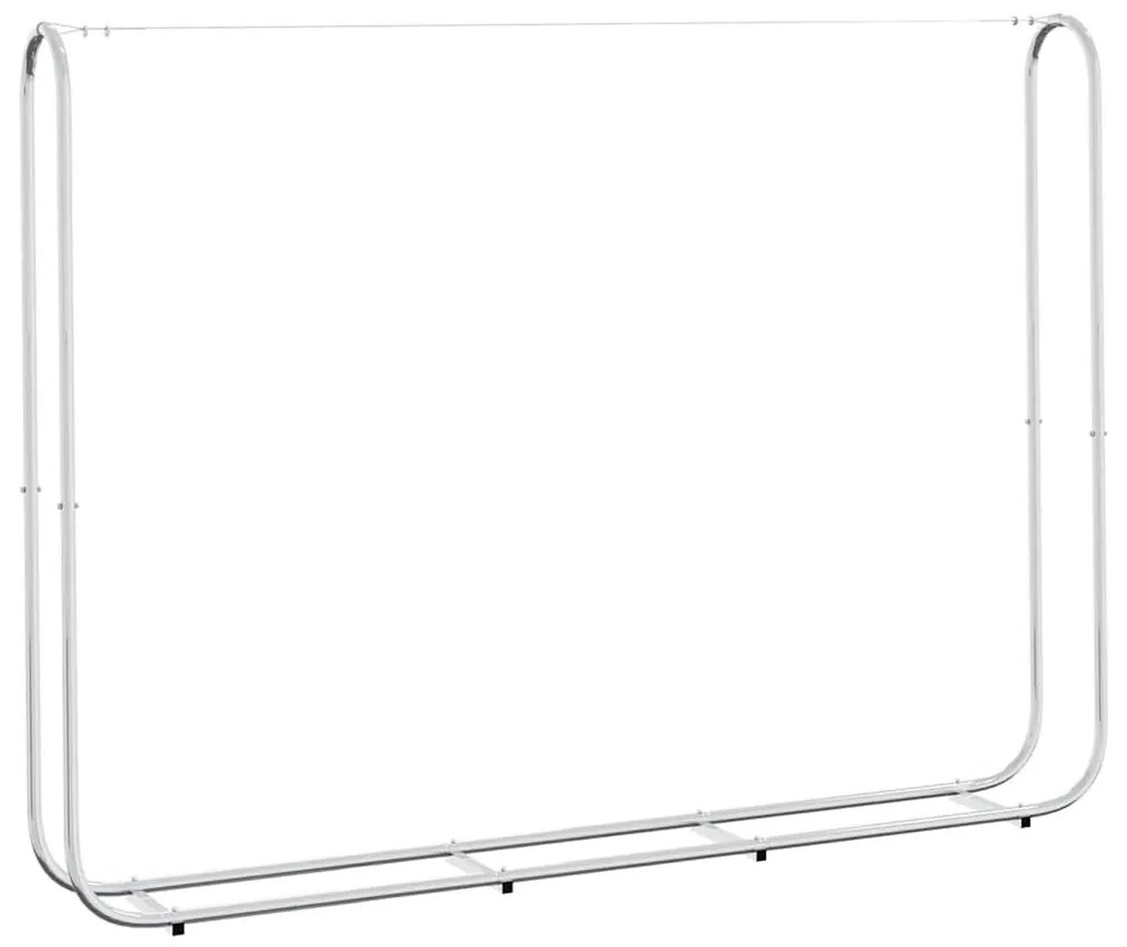 Tűzifa állvány esővédővel 200x25x150 cm Horganyzott acél