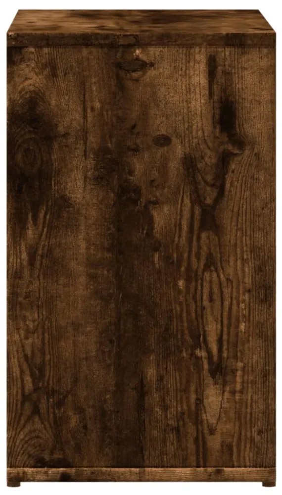 2 db füstös tölgy színű szerelt fa kisasztal 50x30x50 cm