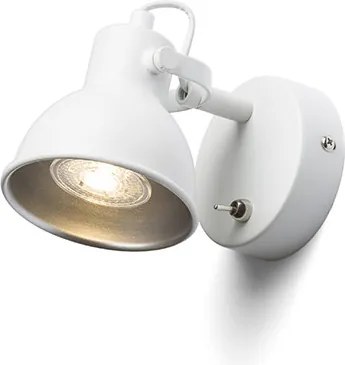 RENDL ROSITA I fali lámpa fehér/ezüstszürke 230V LED GU10 9W