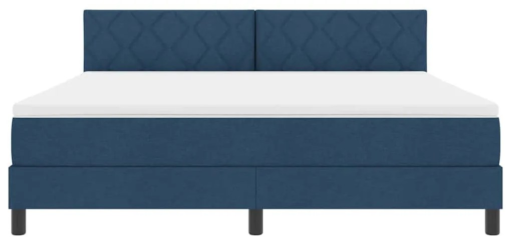 Boxspring ágy matraccal matracmal Kék 180 x 200 cm szövet