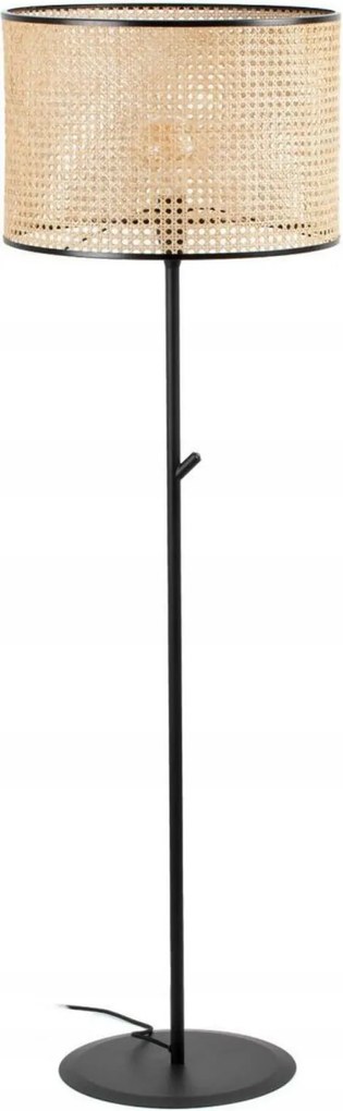 Faro Mambo állólámpa fekete/rattan, E27, magasság 1458 mm, IP20