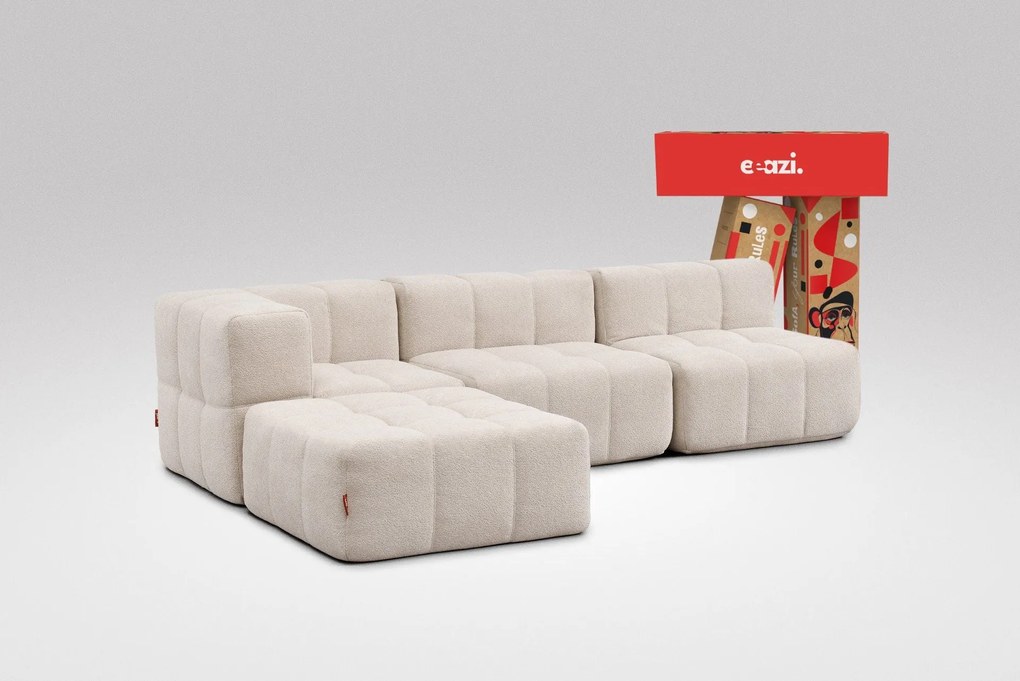 4 Teiliges Modulares Sofa – Beige