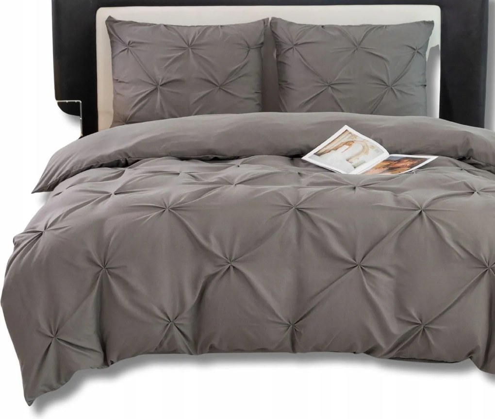 Exkluzív Ágyneműhuzat Garnitúra 160x200 Fodros Glamour Szürke