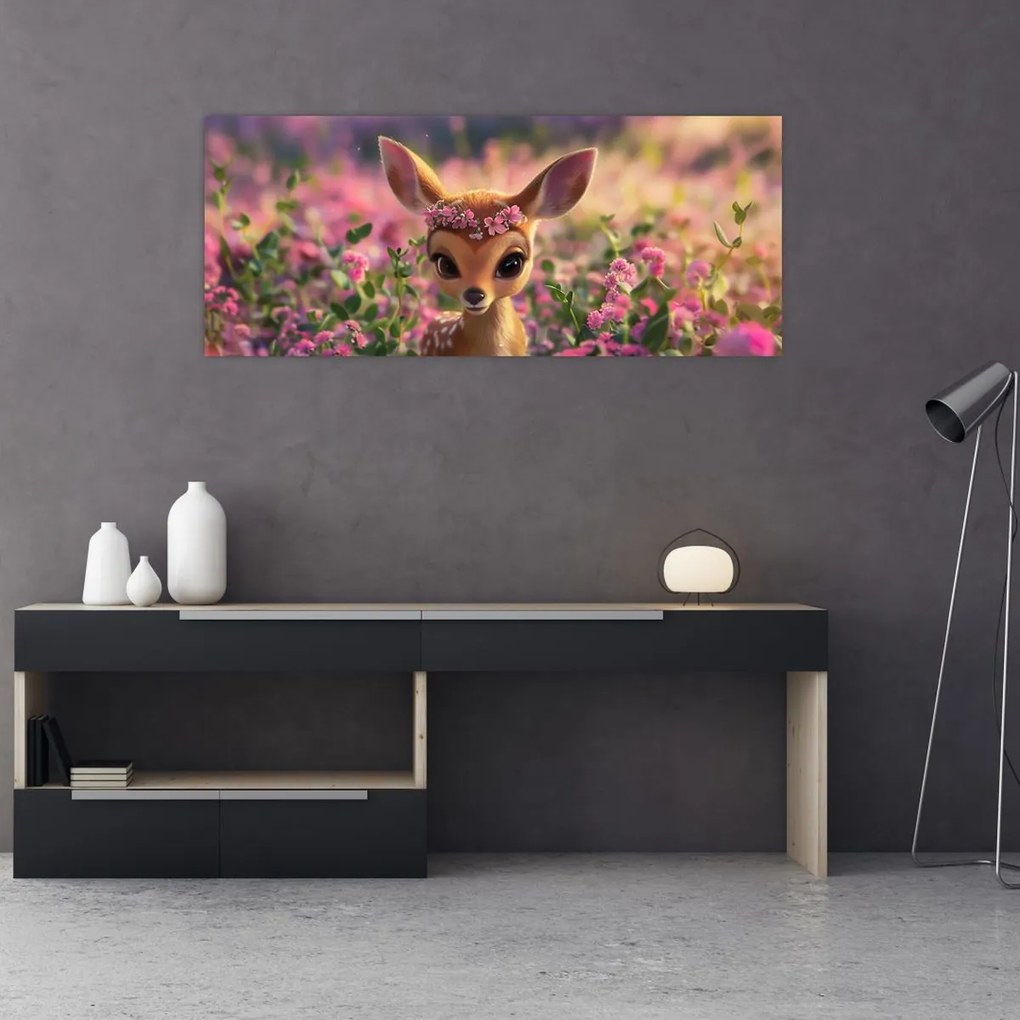 Kép - Aranyos őzike (120x50 cm)