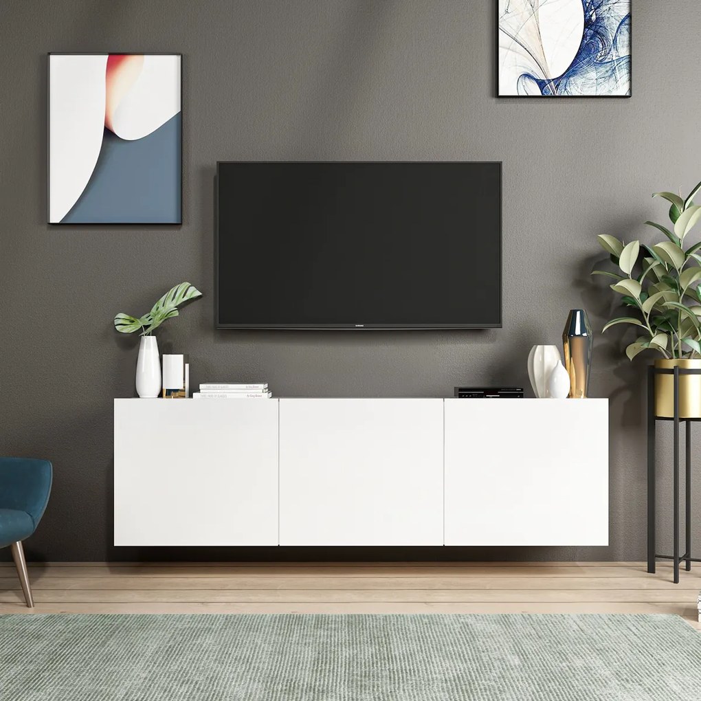 TV asztal Fehér