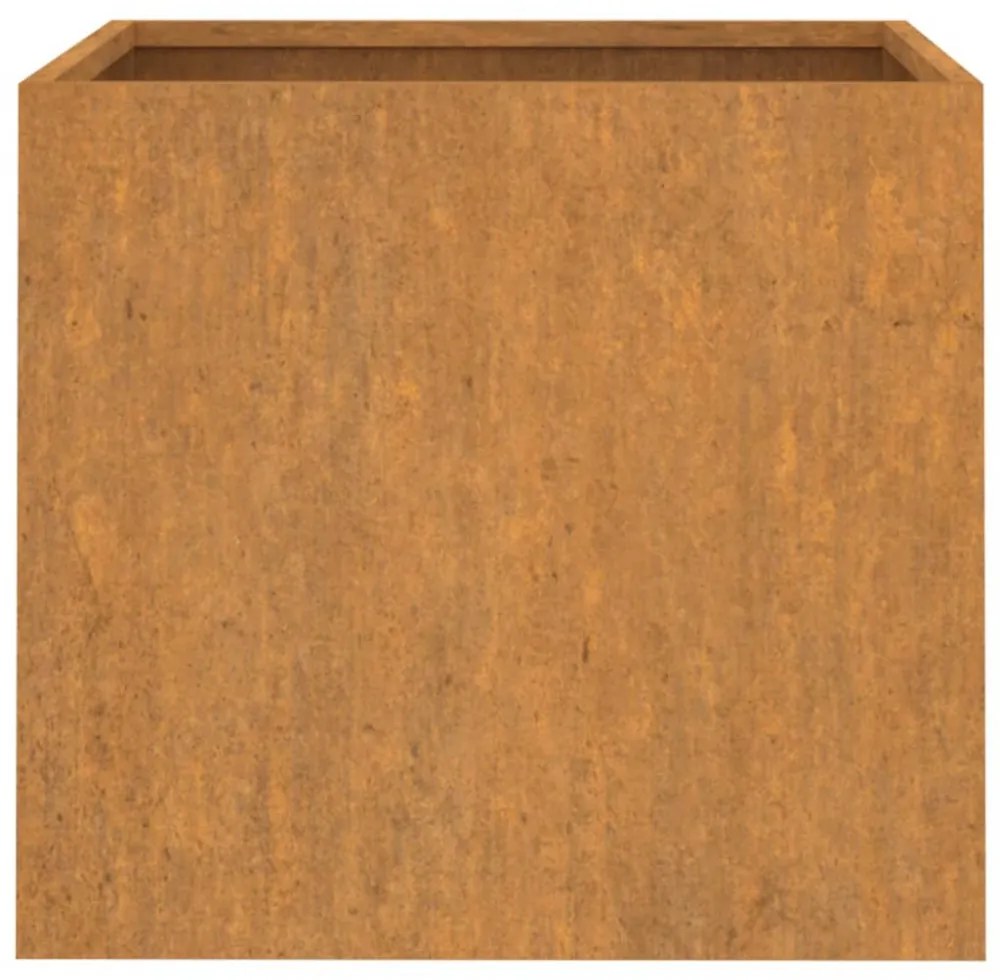 2 db corten acél növénytartó 32 x 30 x 29 cm